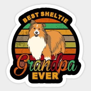 Best Sheltie Grandpa Ever Sticker